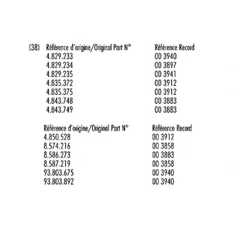 Jeu de 2 amortisseurs avant RECORD FRANCE [003940]