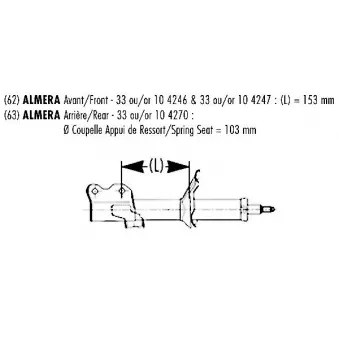 RECORD FRANCE 334247 - Amortisseur avant droit