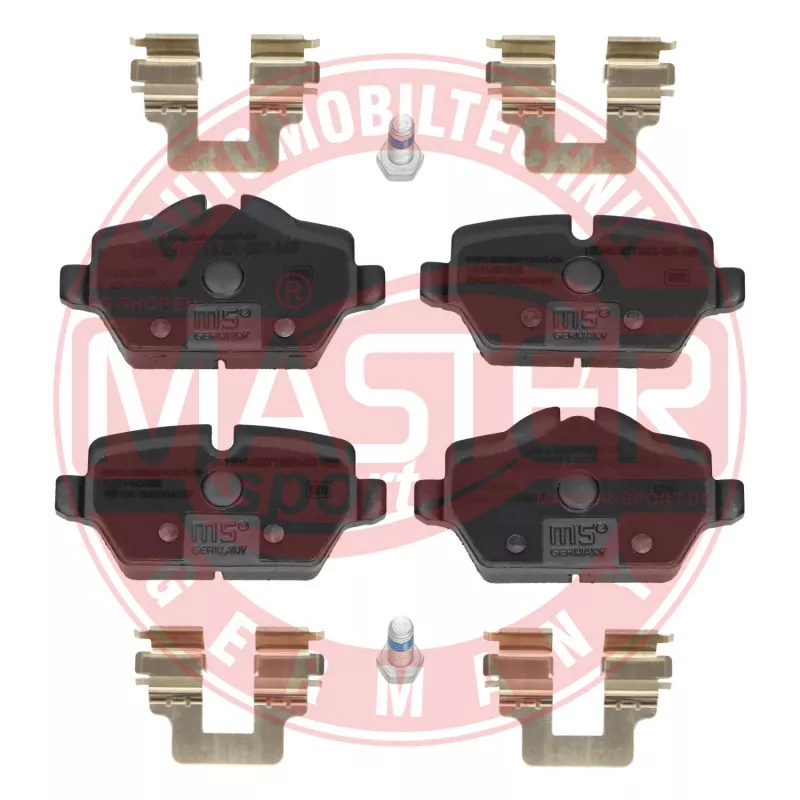 Jeu de 4 plaquettes de frein arrière MASTER-SPORT GERMANY 13046027132N-SET-MS - Visuel 1