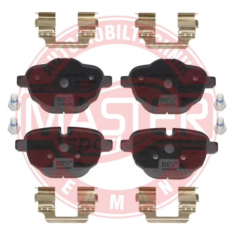 Jeu de 4 plaquettes de frein arrière MASTER-SPORT GERMANY 13046027602N-SET-MS - Visuel 1