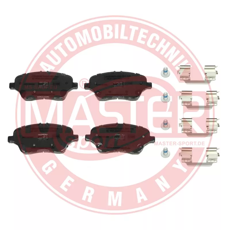 Jeu de 4 plaquettes de frein avant MASTER-SPORT GERMANY 13046027842N-SET-MS - Visuel 1