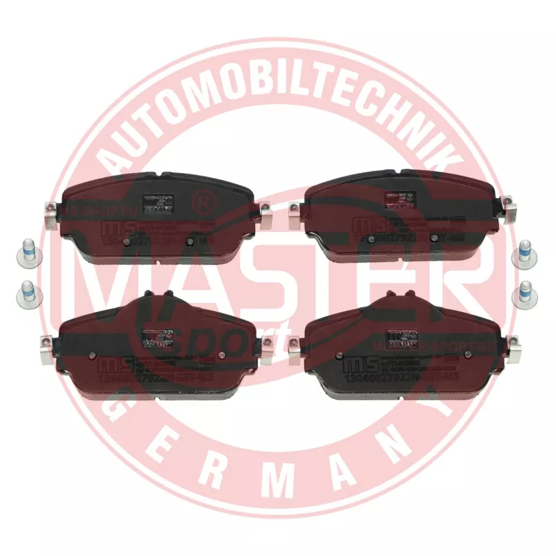 Jeu de 4 plaquettes de frein avant MASTER-SPORT GERMANY 13046027922N-SET-MS - Visuel 1