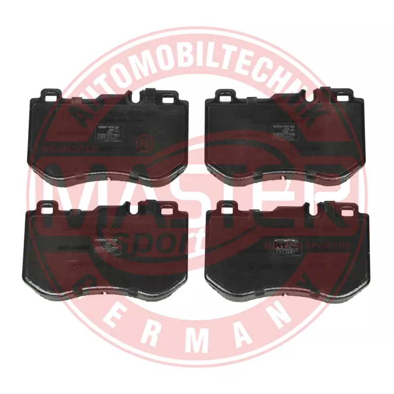 Jeu de 4 plaquettes de frein avant MASTER-SPORT GERMANY 13046048802N-SET-MS - Visuel 1