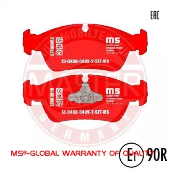 Jeu de 4 plaquettes de frein avant MASTER-SPORT GERMANY OEM 34112157571
