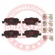 MASTER-SPORT GERMANY 13046056042N-SET-MS - Jeu de 4 plaquettes de frein arrière