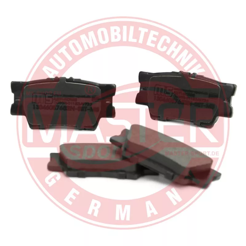 Jeu de 4 plaquettes de frein arrière MASTER-SPORT GERMANY 13046057652N-SET-MS - Visuel 2