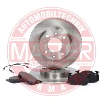 Kit de disques et plaquettes avant MASTER-SPORT GERMANY [201001870]