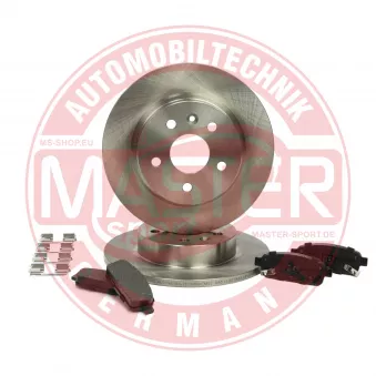 Kit de disques et plaquettes arrière MASTER-SPORT GERMANY [201201880]