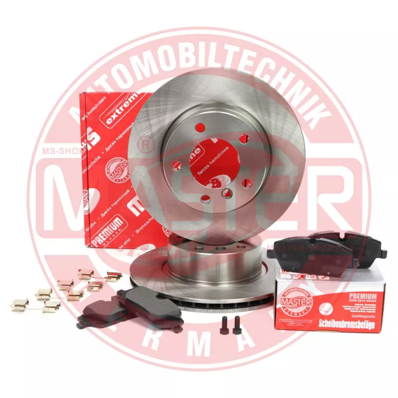 Kit de disques et plaquettes avant MASTER-SPORT GERMANY 202202380 - Visuel 1