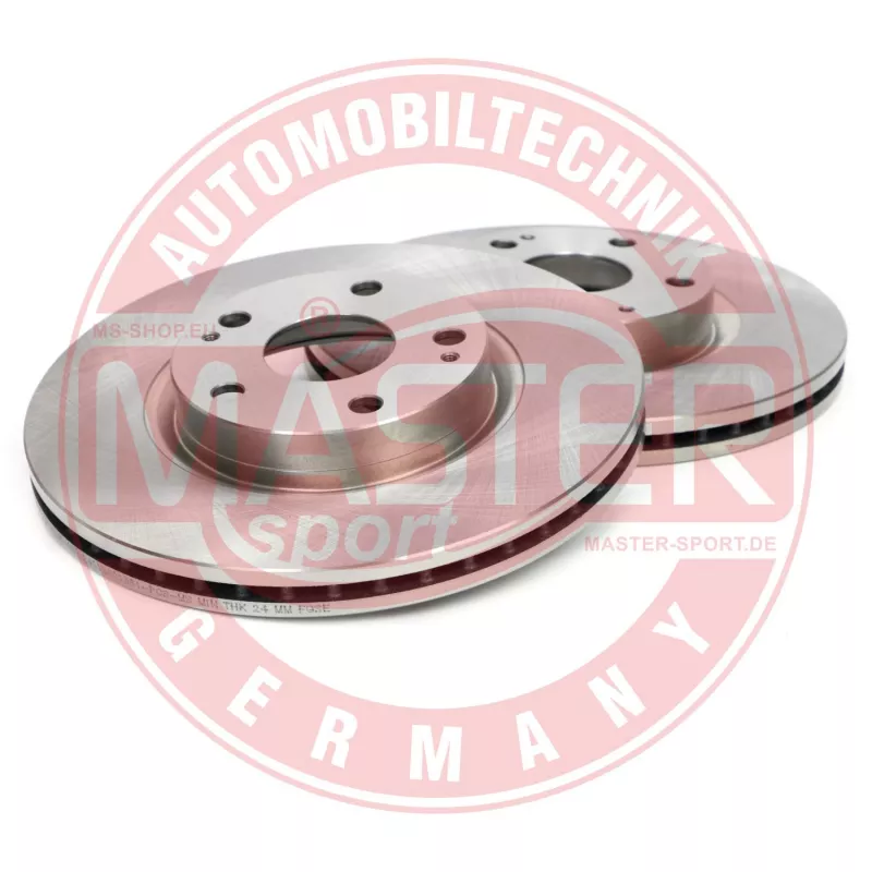 Jeu de 2 disques de frein avant MASTER-SPORT GERMANY 24012601381-SET-MS - Visuel 1