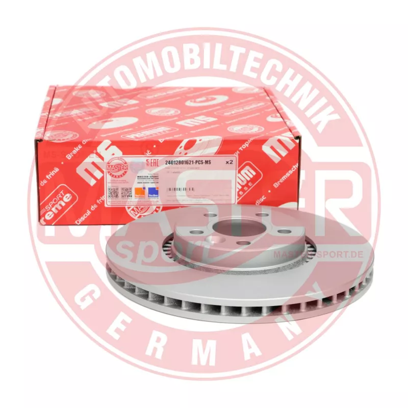 Jeu de 2 disques de frein avant MASTER-SPORT GERMANY 24012801621-PCS-MS - Visuel 2