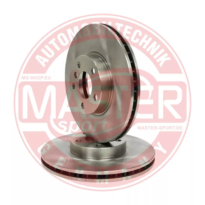 Jeu de 2 disques de frein avant MASTER-SPORT GERMANY 24013002001-SET-MS - Visuel 1