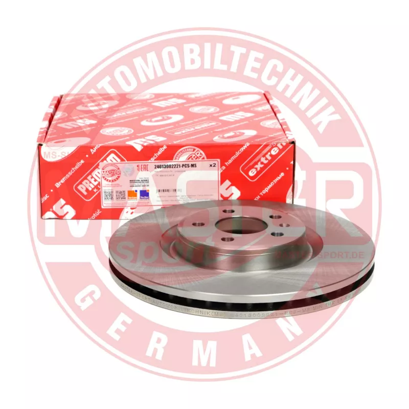 Jeu de 2 disques de frein arrière MASTER-SPORT GERMANY 24013002221-PCS-MS - Visuel 1