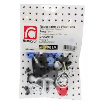 Kit De Fixation Aile Avant Renault Mégane II Cabriolet (2003-2009) - 30 Pièces - Réf. 601014P