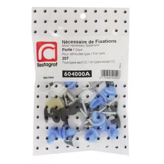 Kit de clip de fixation, carrosserie RESTAGRAF 604000A pour PEUGEOT 3008 1.6 HDI - 109cv