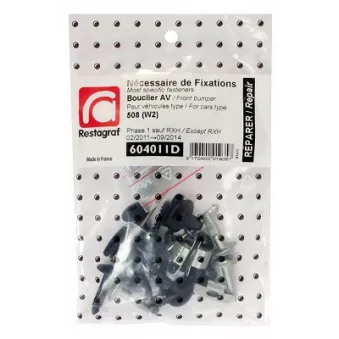 Kit de clip de fixation, carrosserie RESTAGRAF 604011D