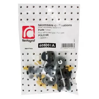 Kit de clip de fixation, carrosserie RESTAGRAF 608001A pour VOLKSWAGEN POLO 1.4 TDI - 75cv