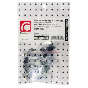 Kit de clip de fixation, carrosserie RESTAGRAF 609002D pour OPEL ASTRA 1.6 TDI - 105cv