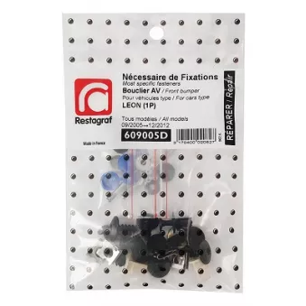 Kit de clip de fixation, carrosserie RESTAGRAF 609005D pour SEAT LEON 2.0 TFSI - 211cv