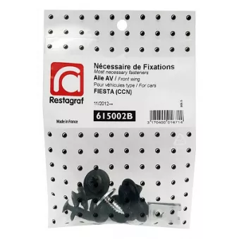 Kit de clip de fixation, carrosserie RESTAGRAF 615002B pour FORD FIESTA 1.4 TDCi - 70cv