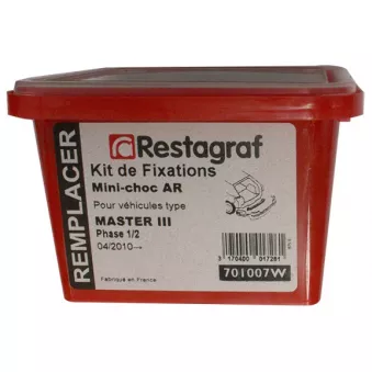Kit de clip de fixation, carrosserie RESTAGRAF 701007W