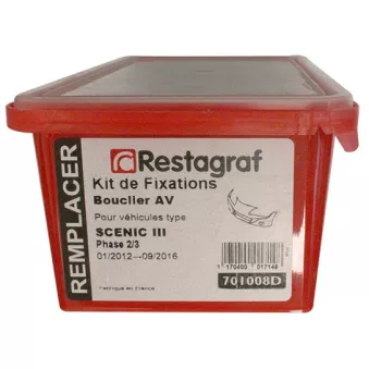 Kit de clip de fixation, carrosserie RESTAGRAF 701008D