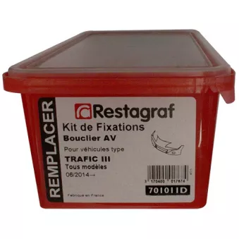 Kit de clip de fixation, carrosserie RESTAGRAF 701011D