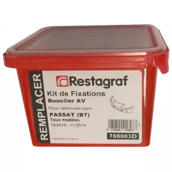 Kit de clip de fixation, carrosserie RESTAGRAF 708003D
