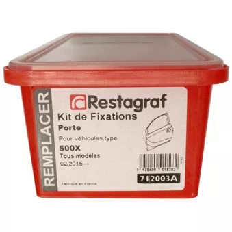 Kit de clip de fixation, carrosserie RESTAGRAF 712003A pour FIAT 500X 1.4 4x4 - 163cv