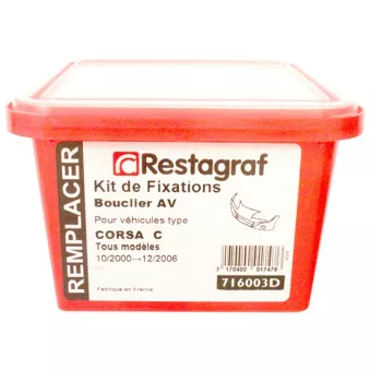 Kit de clip de fixation, carrosserie RESTAGRAF 716003D