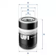 Filtre à huile UFI [23.110.02]