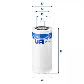 Filtre à huile UFI OEM 1930544