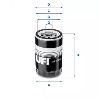 Filtre à huile UFI 23.130.00