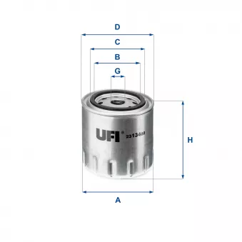 Filtre à huile UFI OEM A5208W1103