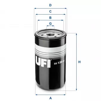 Filtre à huile UFI OEM 1447082M1