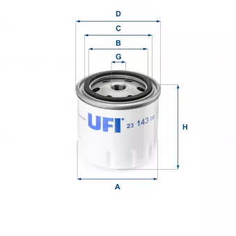 UFI 23.143.00 - Filtre à huile