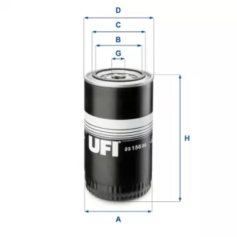 Filtre à huile UFI OEM D3HZ6731B