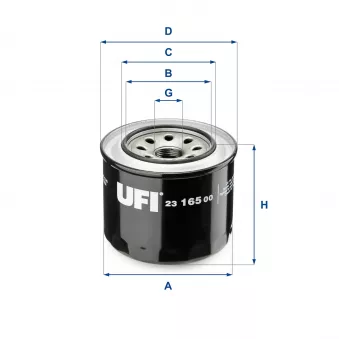 Filtre à huile UFI OEM V24-0018