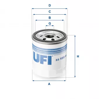 Filtre à huile UFI OEM 38TO004