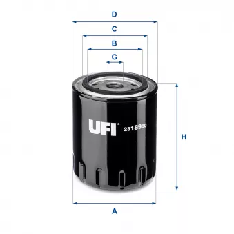 UFI 23.189.00 - Filtre à huile