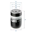 Filtre à huile UFI [23.241.00]