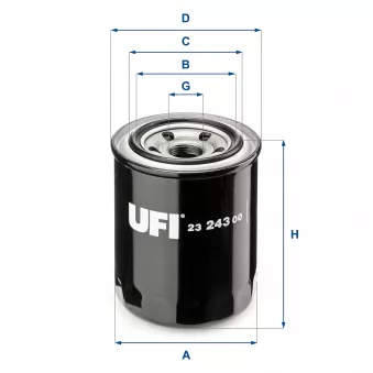 Filtre à huile UFI OEM 5650301