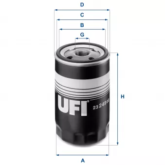 Filtre à huile UFI OEM 71736168