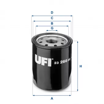 Filtre à huile UFI OEM V38-0011