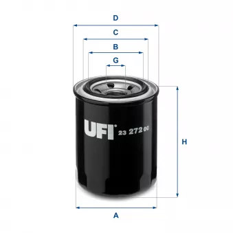 Filtre à huile UFI OEM 081323802A