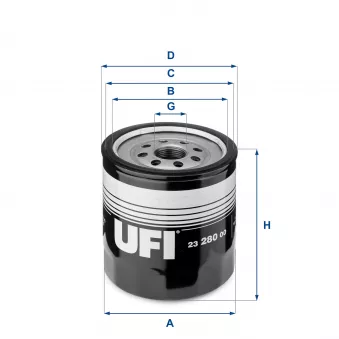 Filtre à huile UFI OEM QFL0112