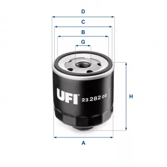 Filtre à huile UFI OEM 030115561l