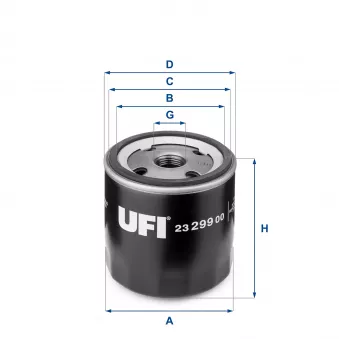 Filtre à huile UFI OEM 650144