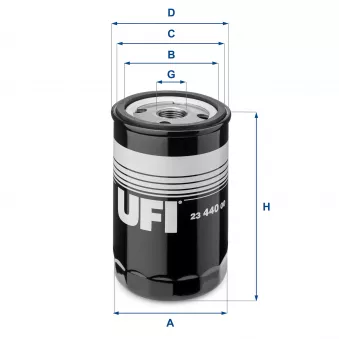 Filtre à huile UFI OEM k04781452aa
