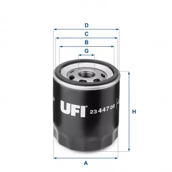 Filtre à huile UFI OEM 71771365